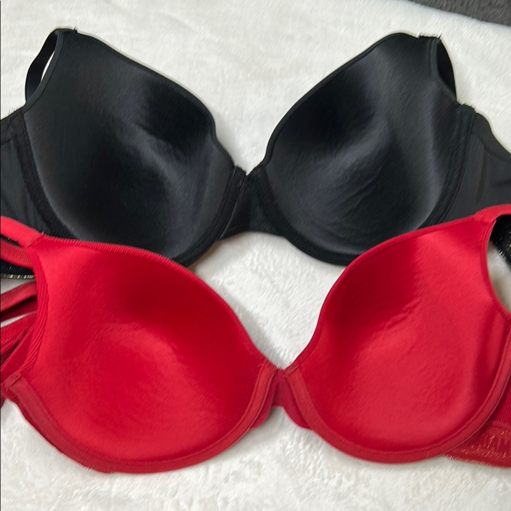 Steve Madden Bra Women's 40C Black/Red Signature Logo Underwire Bra *2 For 1* - Picture 11 of 12